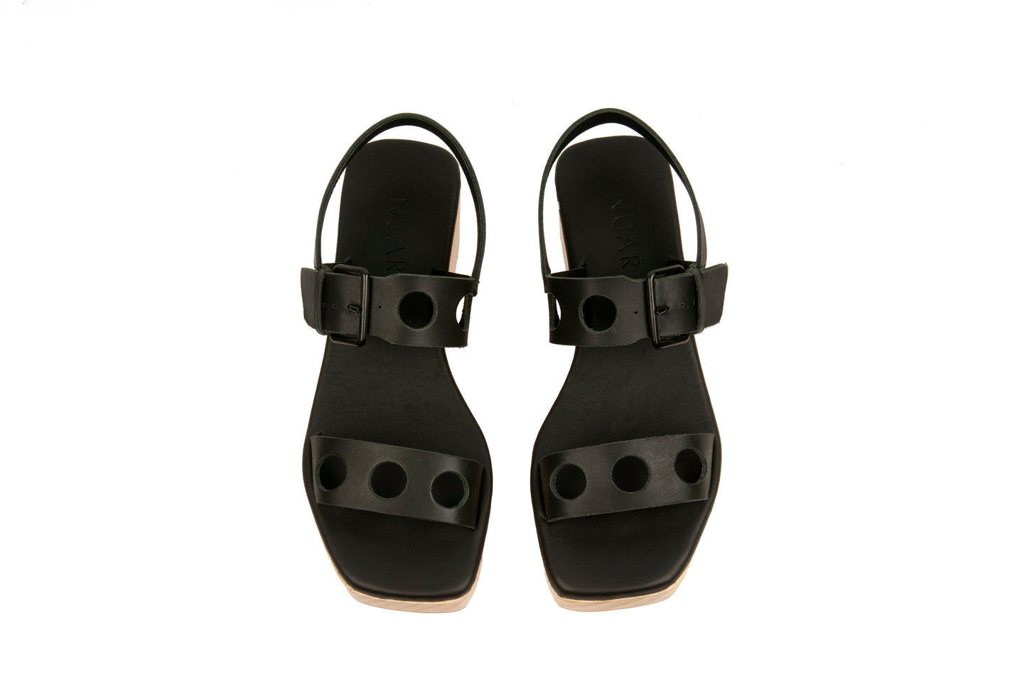 FULL MOON WEDGE SANDAL BLACK